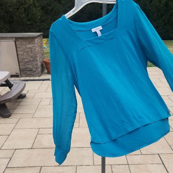 Calvin Klein Teal Blouse - Picture 8 of 16